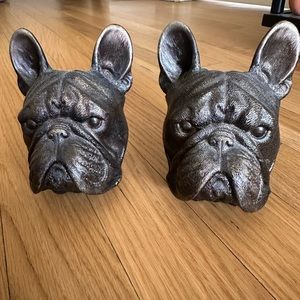 Metal French Bulldog Bookends